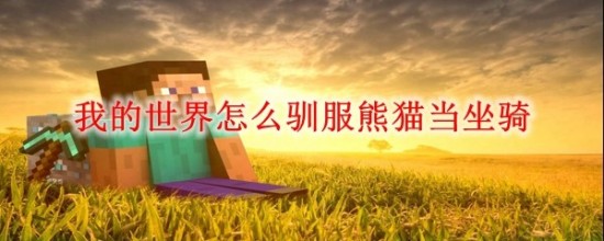 我的世界怎么驯服熊猫